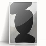 Acrylic Dining Room Artwork – Black and White Modern Abstract Art