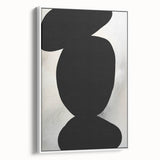 Acrylic Dining Room Artwork – Black and White Modern Abstract Art