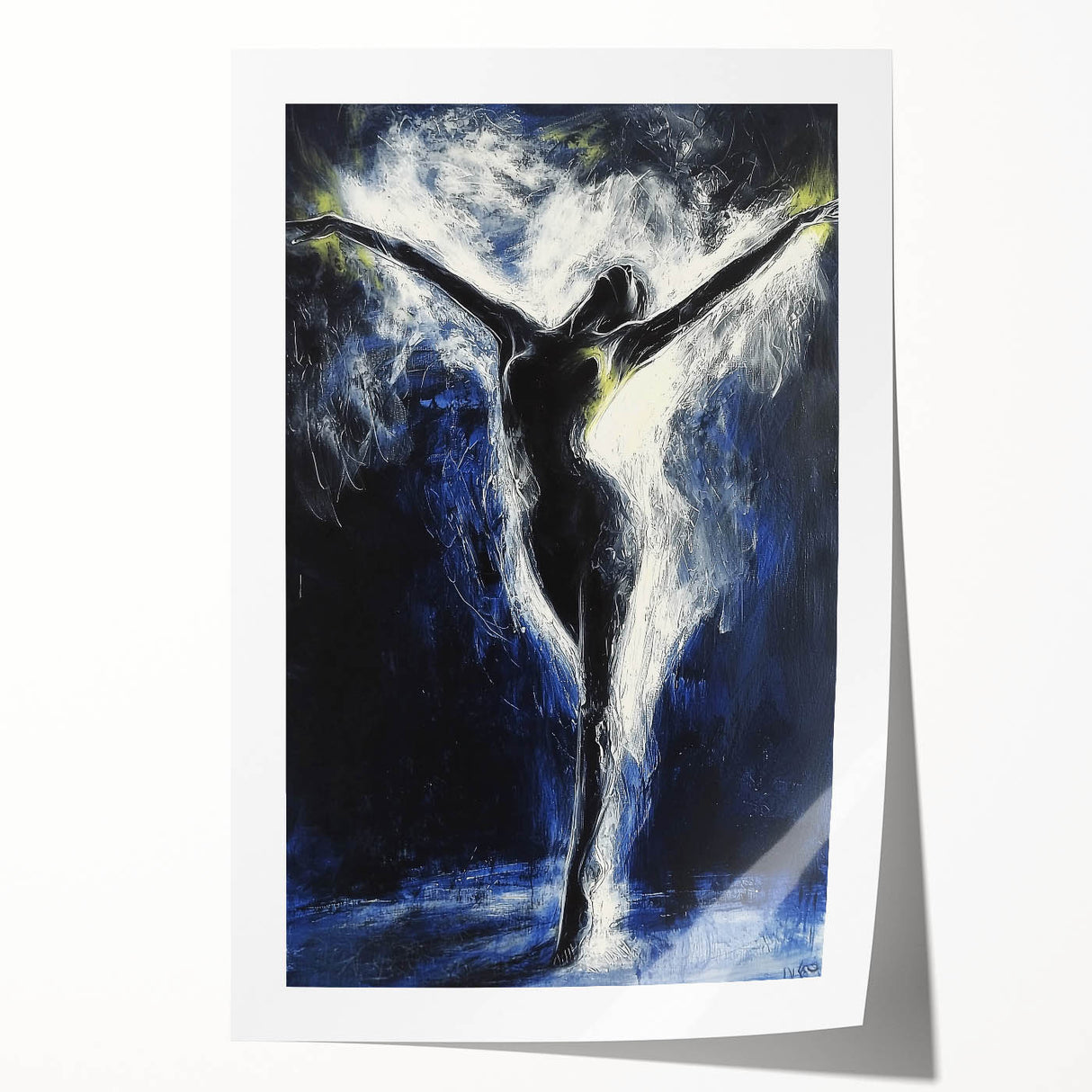 Ethereal Dance Living Room Wall Art - Modern Abstract Canvas
