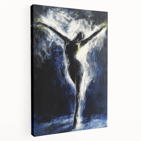 Ethereal Dance Living Room Wall Art - Modern Abstract Canvas
