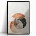 Framed abstract minimalist wall art design in black acrylic, showcasing sleek lines and geometric shapes, ideal for modern home decor and aesthetic enhancement.