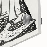 Expressionist Nautical Scene - Sailing Ships | Modern Wall Art Print