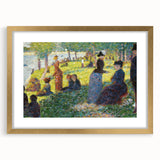 Seurat's Park Scene - Impressionist Pointillist Wall Art Print