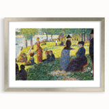 Seurat's Park Scene - Impressionist Pointillist Wall Art Print