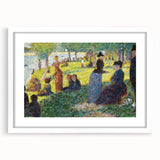 Seurat's Park Scene - Impressionist Pointillist Wall Art Print