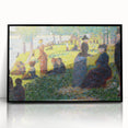 Seurat's Park Scene - Impressionist Pointillist Wall Art Print