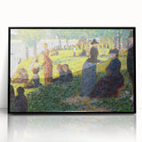Seurat's Park Scene - Impressionist Pointillist Wall Art Print
