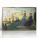 Seurat's Park Scene - Impressionist Pointillist Wall Art Print