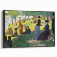 Seurat's Park Scene - Impressionist Pointillist Wall Art Print