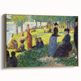 Seurat's Park Scene - Impressionist Pointillist Wall Art Print