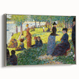 Seurat's Park Scene - Impressionist Pointillist Wall Art Print