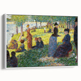 Seurat's Park Scene - Impressionist Pointillist Wall Art Print
