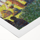 Seurat's Park Scene - Impressionist Pointillist Wall Art Print