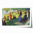 Seurat's Park Scene - Impressionist Pointillist Wall Art Print