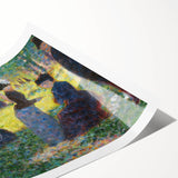Seurat's Park Scene - Impressionist Pointillist Wall Art Print