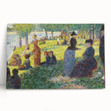 Seurat's Park Scene - Impressionist Pointillist Wall Art Print