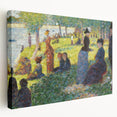 Seurat's Park Scene - Impressionist Pointillist Wall Art Print