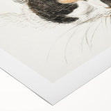 Romanticism Art: Calico Cat by Jean Bernard - Classic Animal Portrait