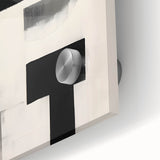 Framed Dining Room Prints – Geometric Black and Gray Abstract Art