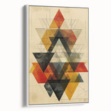 Framed canvas showcasing a minimalist abstract design with soft white tones, viewed from the side, perfect for modern home decor. Ideal for enhancing interior aesthetics.