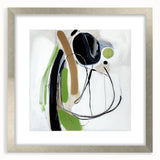 Abstract Art Prints – Modern Green, Black & Brown Minimalist Canvas