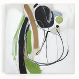 Abstract Art Prints – Modern Green, Black & Brown Minimalist Canvas