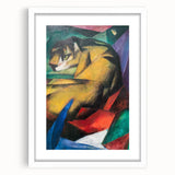 Expressionist Animal Art - Tiger by Franz Marc | Vibrant Wall Art