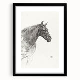 Old Horse - Impressionist Sketch Art by Henri de Toulouse-Lautrec