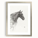 Old Horse - Impressionist Sketch Art by Henri de Toulouse-Lautrec