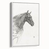 Old Horse - Impressionist Sketch Art by Henri de Toulouse-Lautrec