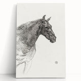 Old Horse - Impressionist Sketch Art by Henri de Toulouse-Lautrec