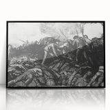 Historic Modern Wall Art - The Russian Charge by George Bellows - Bold Decor