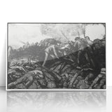 Historic Modern Wall Art - The Russian Charge by George Bellows - Bold Decor