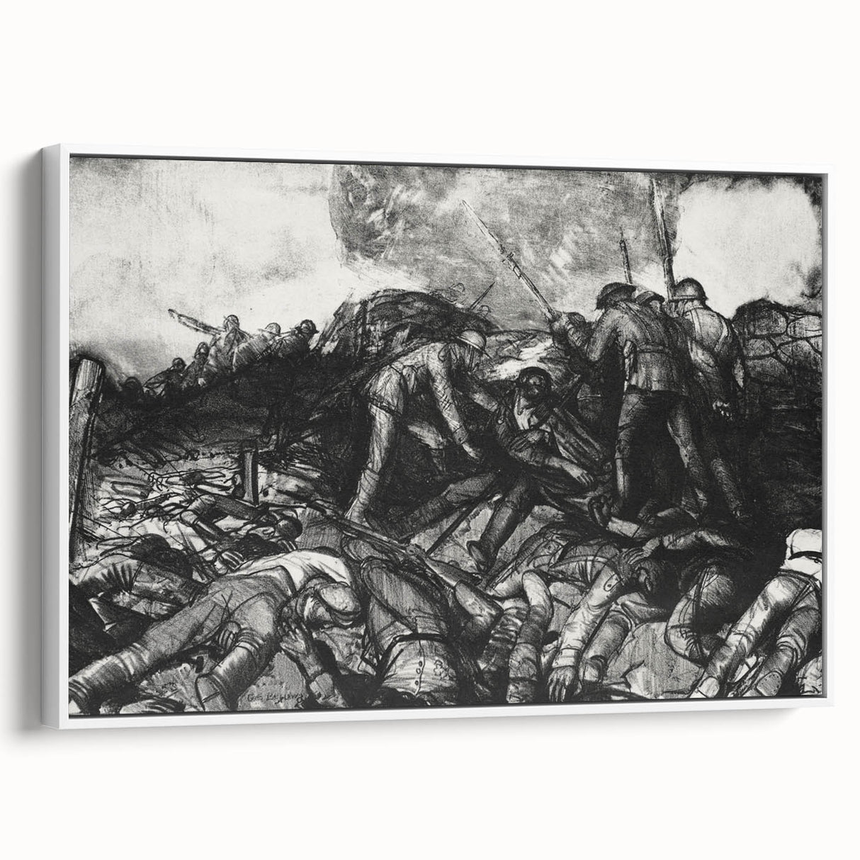 Historic Modern Wall Art - The Russian Charge by George Bellows - Bold Decor