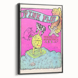 Pink Floyd LSD Tour 1972 Soldier Field Retro Concert Poster