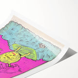 Pink Floyd LSD Tour 1972 Soldier Field Retro Concert Poster