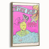 Pink Floyd LSD Tour 1972 Soldier Field Retro Concert Poster