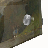 Romanticism Art: Poprad River Shore by Mednyánszky - Landscape Canvas