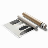 Modern Abstract Wall Art – Black & White Stacked Minimalist Design