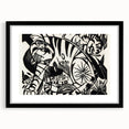 Expressionist Print - Tiger by Franz Marc | Black and White Wall Art