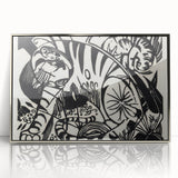 Expressionist Print - Tiger by Franz Marc | Black and White Wall Art