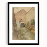 Old Yard - Impressionist Landscape Art by Lajos Csordák