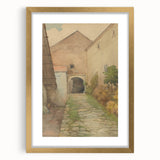 Old Yard - Impressionist Landscape Art by Lajos Csordák