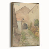 Old Yard - Impressionist Landscape Art by Lajos Csordák