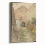 Old Yard - Impressionist Landscape Art by Lajos Csordák