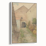 Old Yard - Impressionist Landscape Art by Lajos Csordák