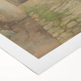 Old Yard - Impressionist Landscape Art by Lajos Csordák