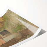 Old Yard - Impressionist Landscape Art by Lajos Csordák