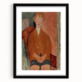 Modern Wall Art: Modigliani's Boy in Earthy Tones – Timeless Portrait Decor