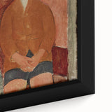 Modern Wall Art: Modigliani's Boy in Earthy Tones – Timeless Portrait Decor